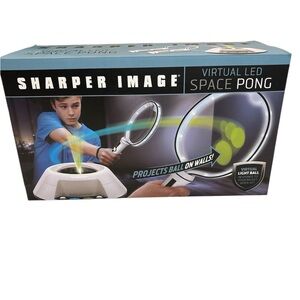 Sharper Image Virtual LED Space Pong - Black and Gray
